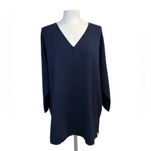 Chico’s Women’s Oversized Blue Tunic Top Size L